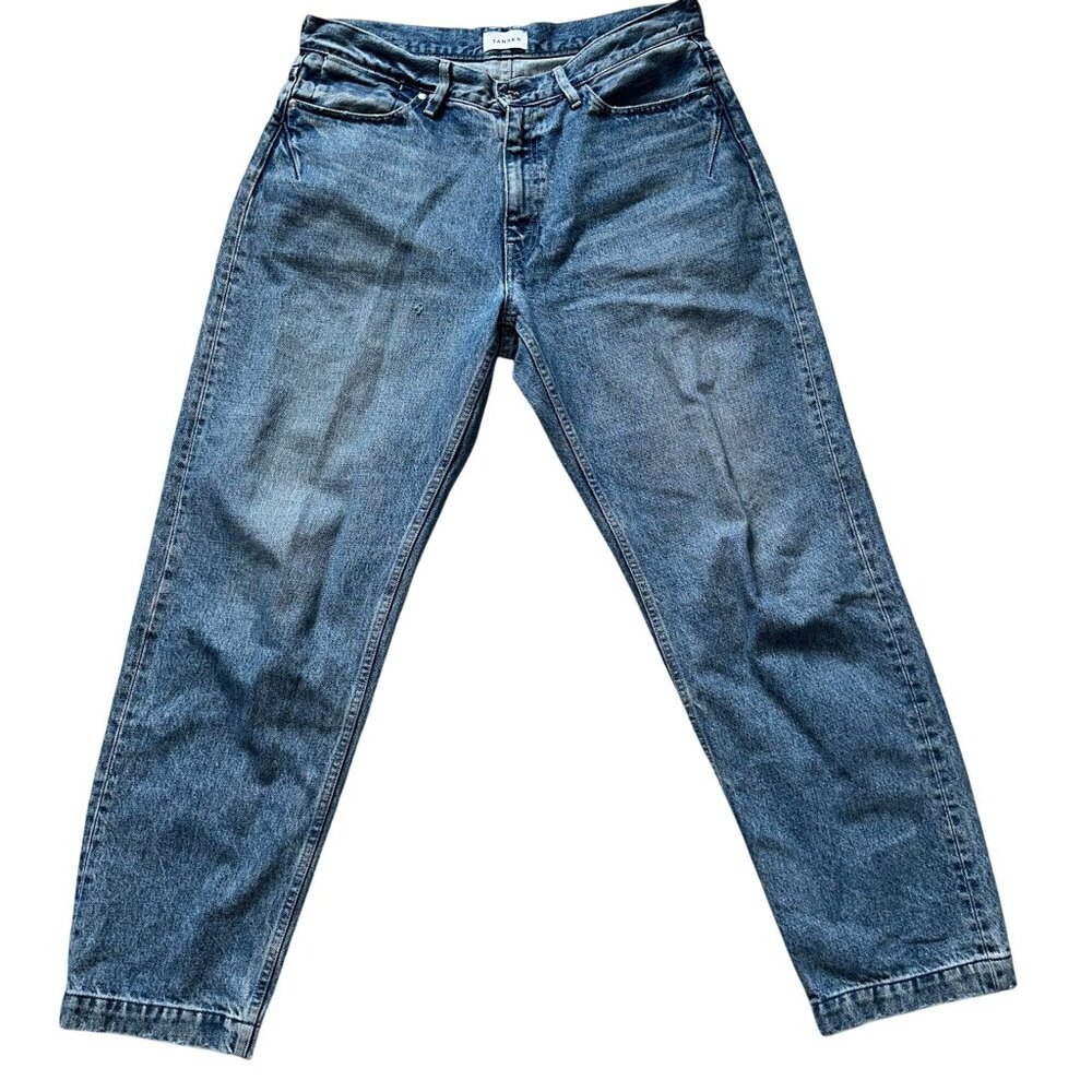 Tanaka Japan Womens Denim Straight Leg Jeans Trousers 100% Cotton Size 30